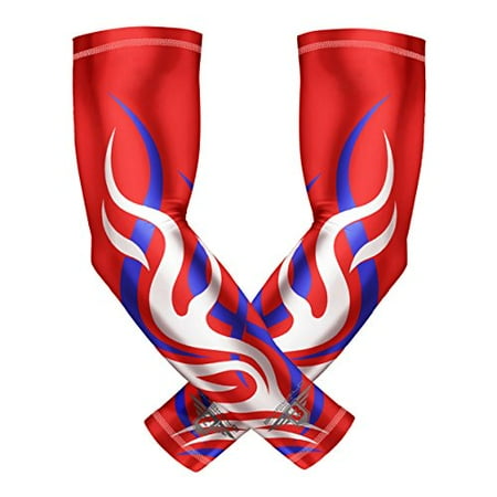 Youth /& Adult Sizes by Bucwild Sports Moisture Wicking Sports Compression Arm Sleeve Red Digital Camo, Small Baseball Football Basketball